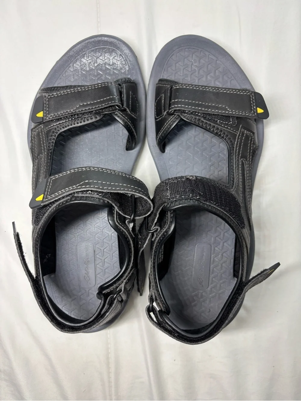Eddie Bauer Men's Grafton River Sandals Size 11 Black/Gray Hiking Water Shoes
